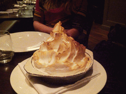 Baked Alaska at The Lawn Bistro