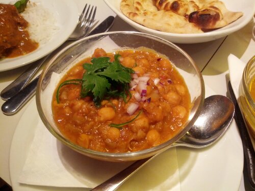 Spicy Chickpeas at Roti Chai